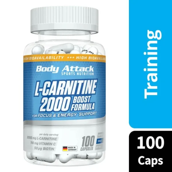 الکارنیتین 2000 بادی اتک|Body Attack L-Carnitine 100capsul