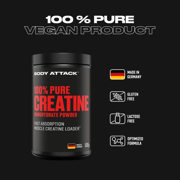 کراتین100 % پی یور بادی اتک |body attack 100% pure-creatin - تصویر 4