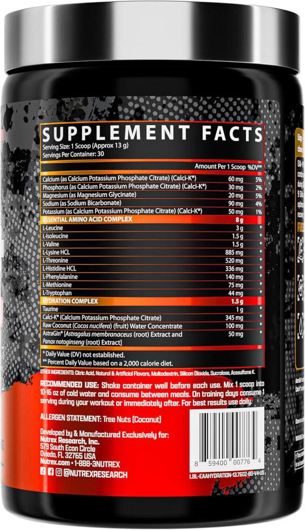 آمینو اسیدهای ضروری ناترکس |nutrex EAA+ Hydration - تصویر 3