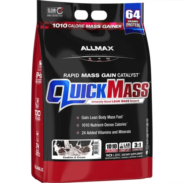 گینر کوئیک مس آلمکس |  ALLMAX Nutrition QuickMass - تصویر 2