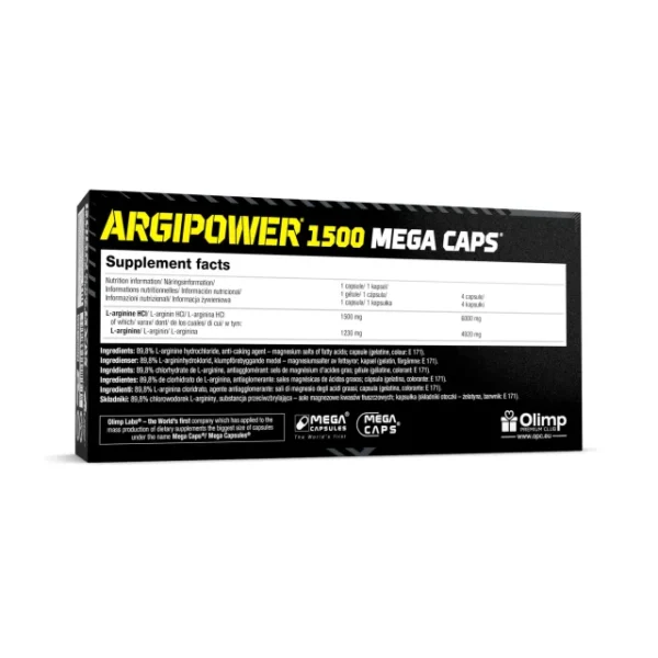 آرژی پاور 1500 مگا کپس الیمپ 120 عددی|Olimp ArgiPower 1500 Mega Caps - 120 Capsules - تصویر 2