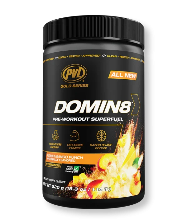پری ورک اوت دامون 8 پی وی ال|PVL Domin8 Pre Workout - تصویر 3